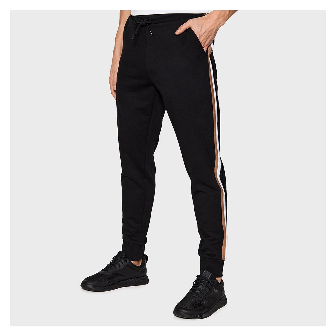 Black Lamont Cotton Tracksuit Bottoms main product photo