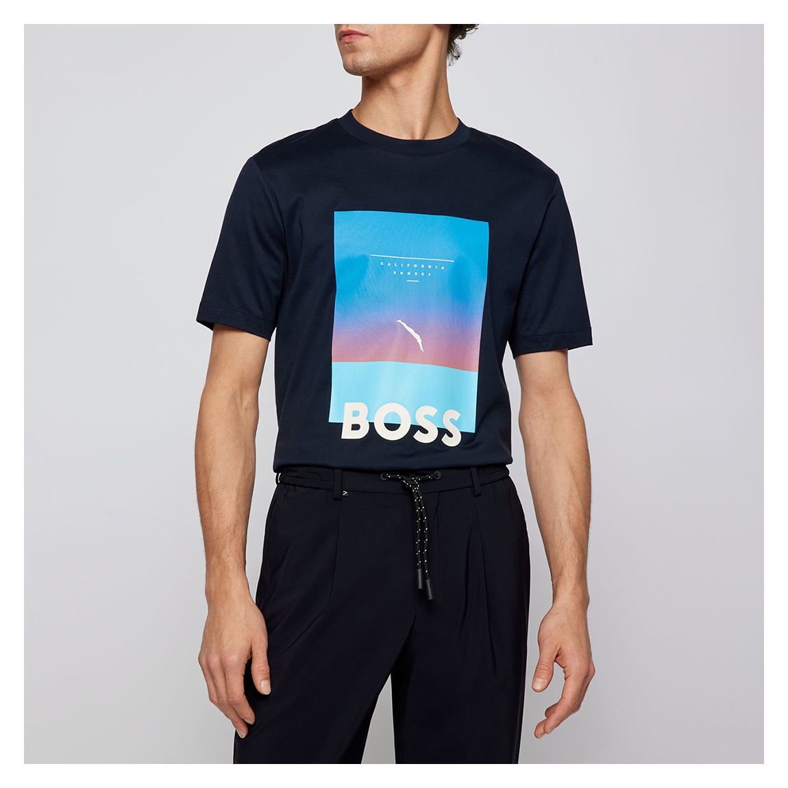 Navy Tessler Cotton T-Shirt main product photo