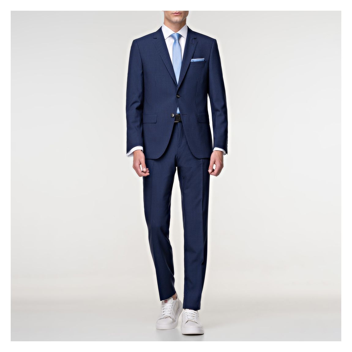 Navy Huge Stripe Suit main product photo