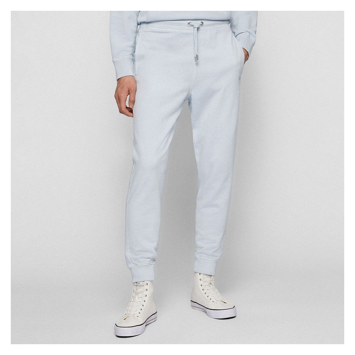 Light Blue Sefadelong Cotton Tracksuit Bottoms main product photo