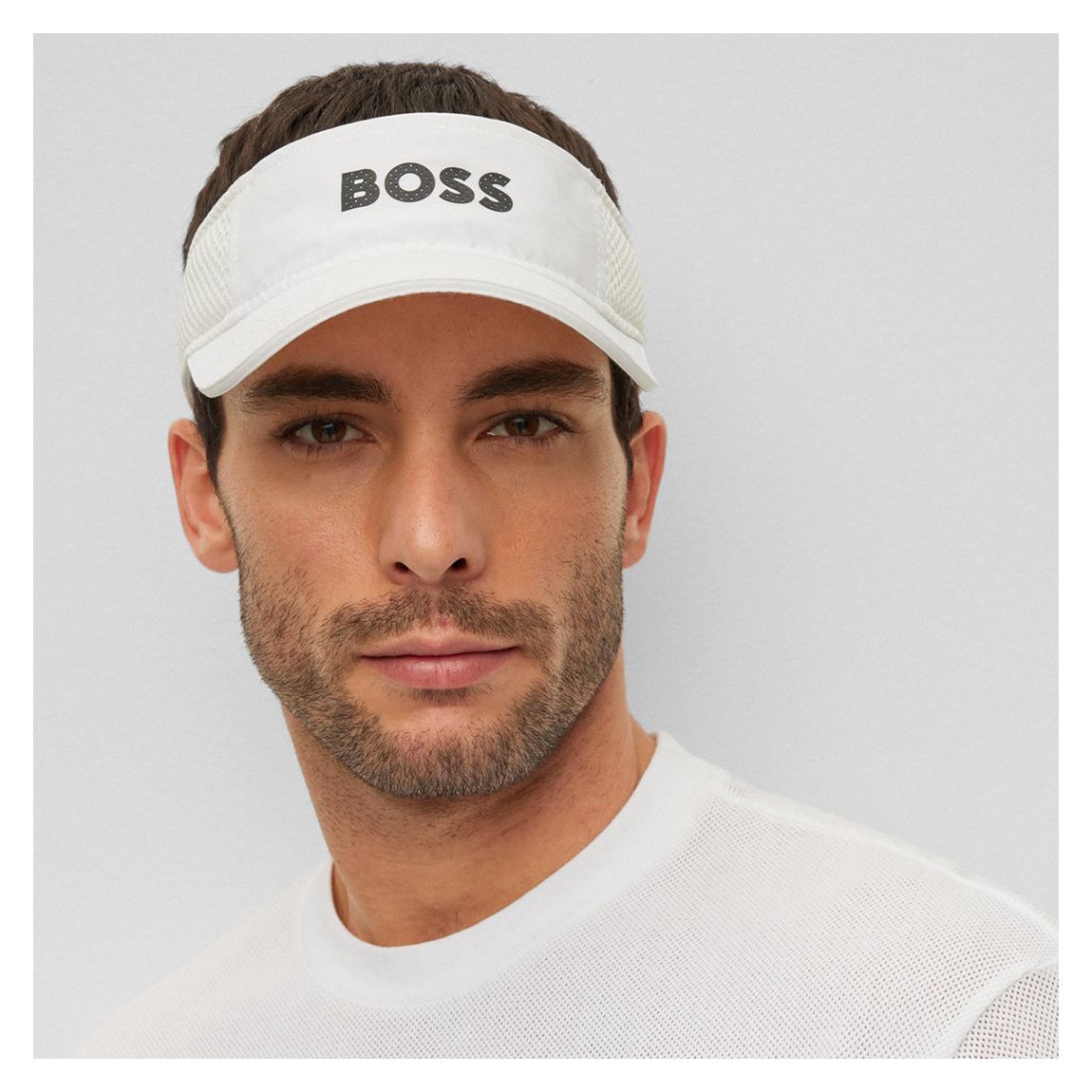 White Tennis Visor main product photo