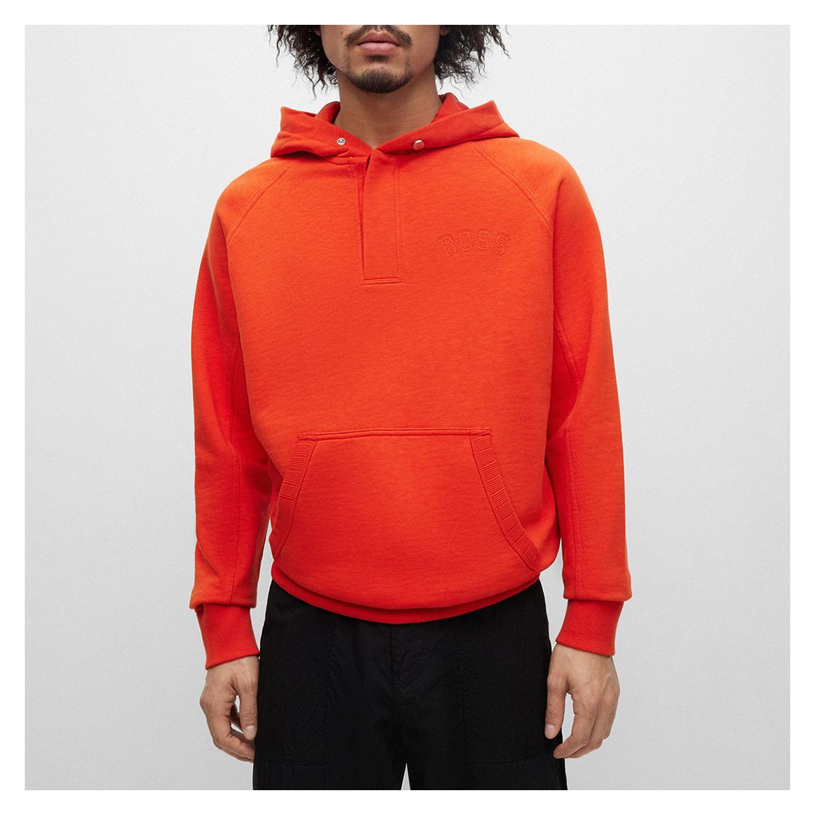 Orange Wecollege Cotton Blend Hoodie main product photo