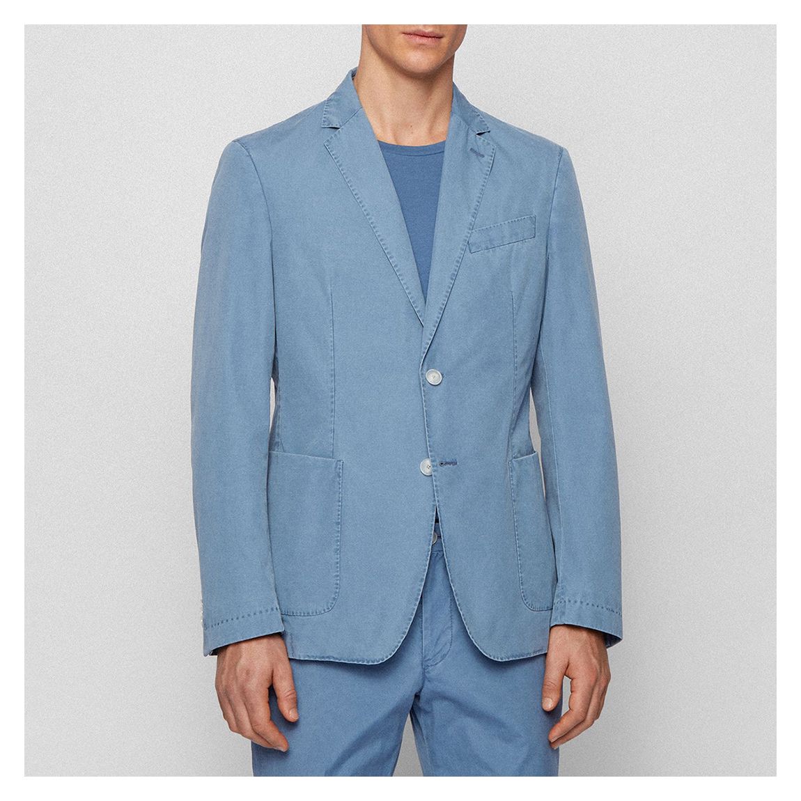 Blue Hanry Cotton Blazer main product photo