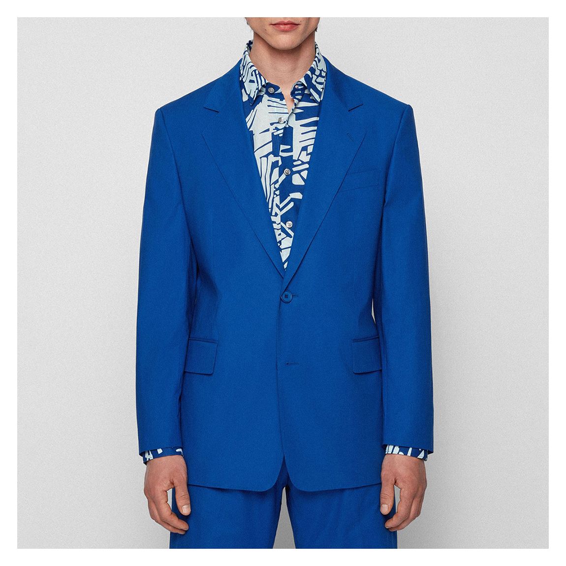 Blue Cemdon Cotton Blend Blazer main product photo