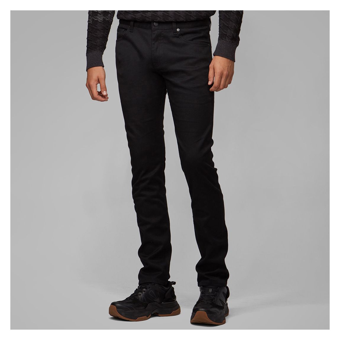 Black Delaware Straight Jeans main product photo