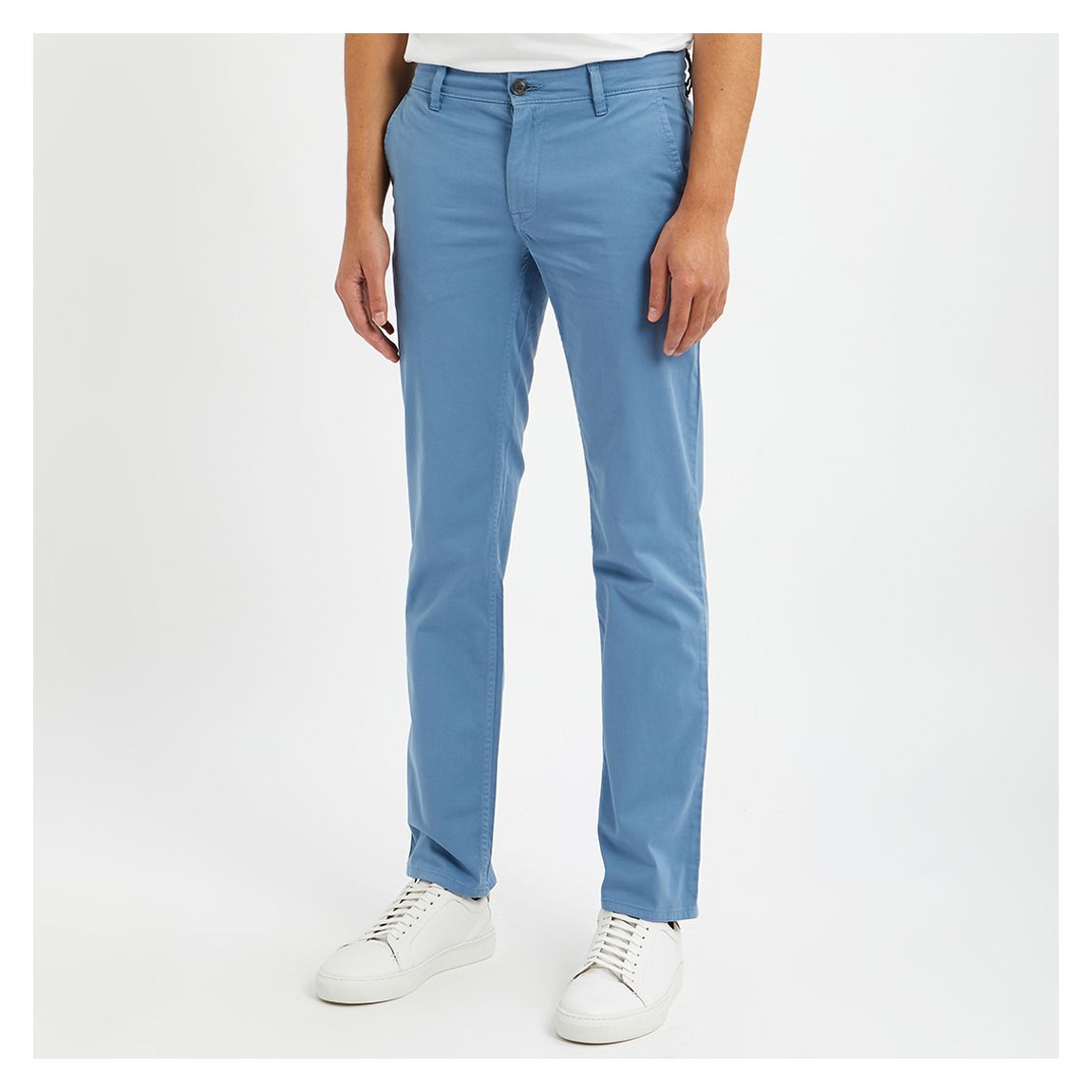 Light Blue Schino Slim Trousers main product photo