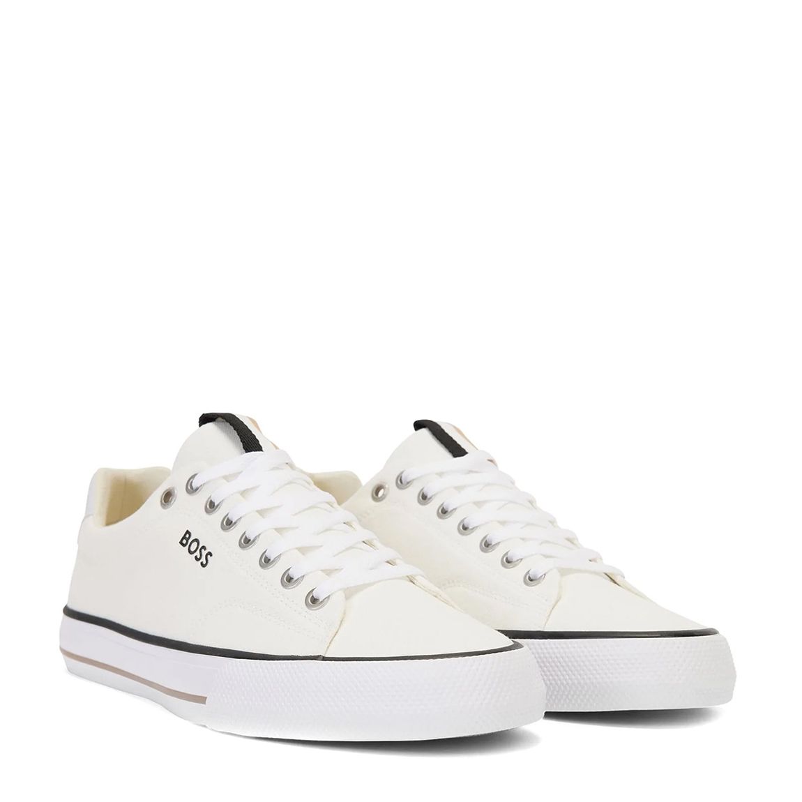 White Aiden Cotton Trainers main product photo