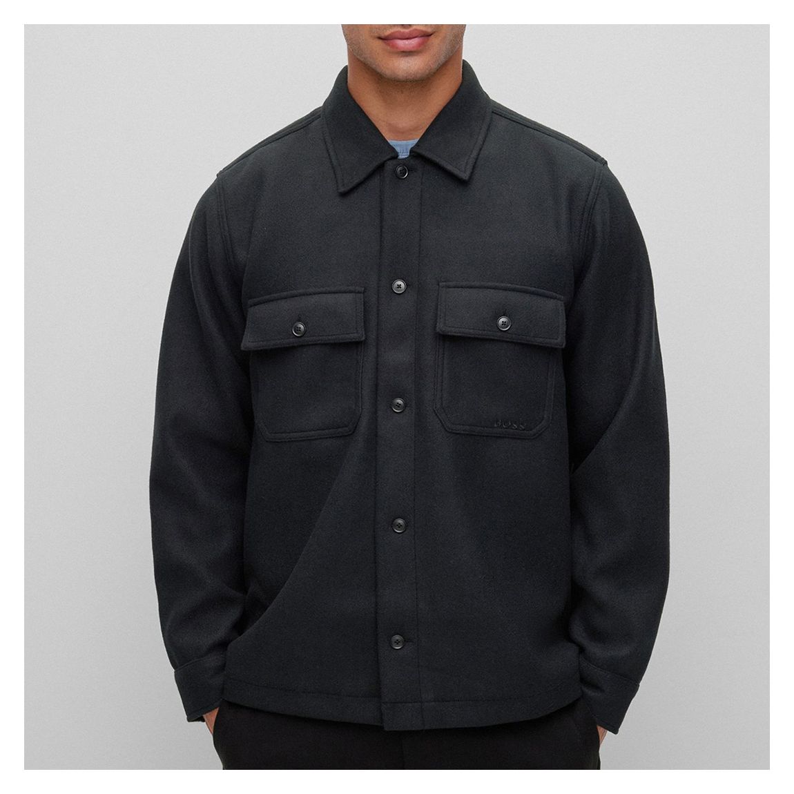 Black Lovvo Button Jacket main product photo