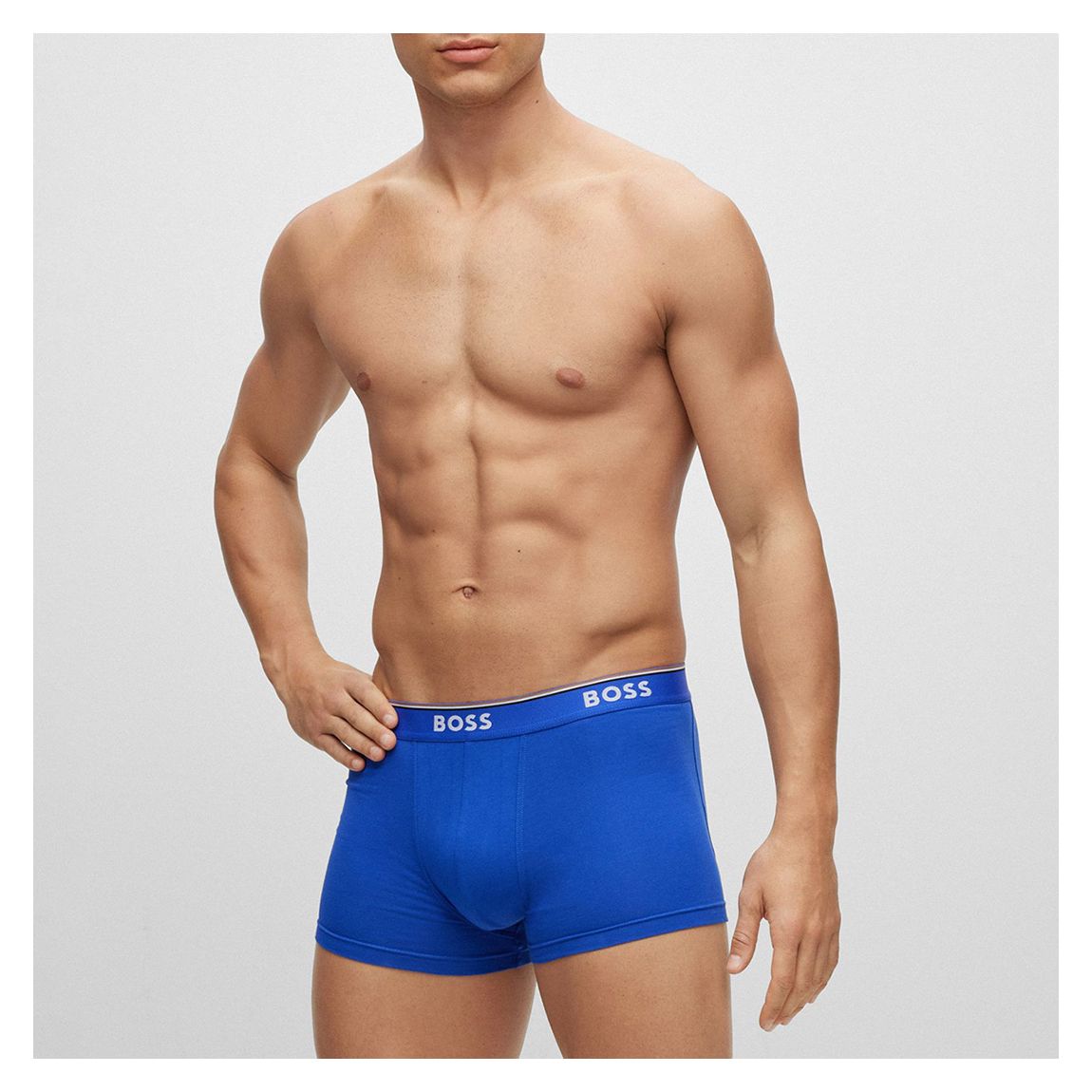 Blue Multi 3 Pack Power Cotton Blend Trunks main product photo