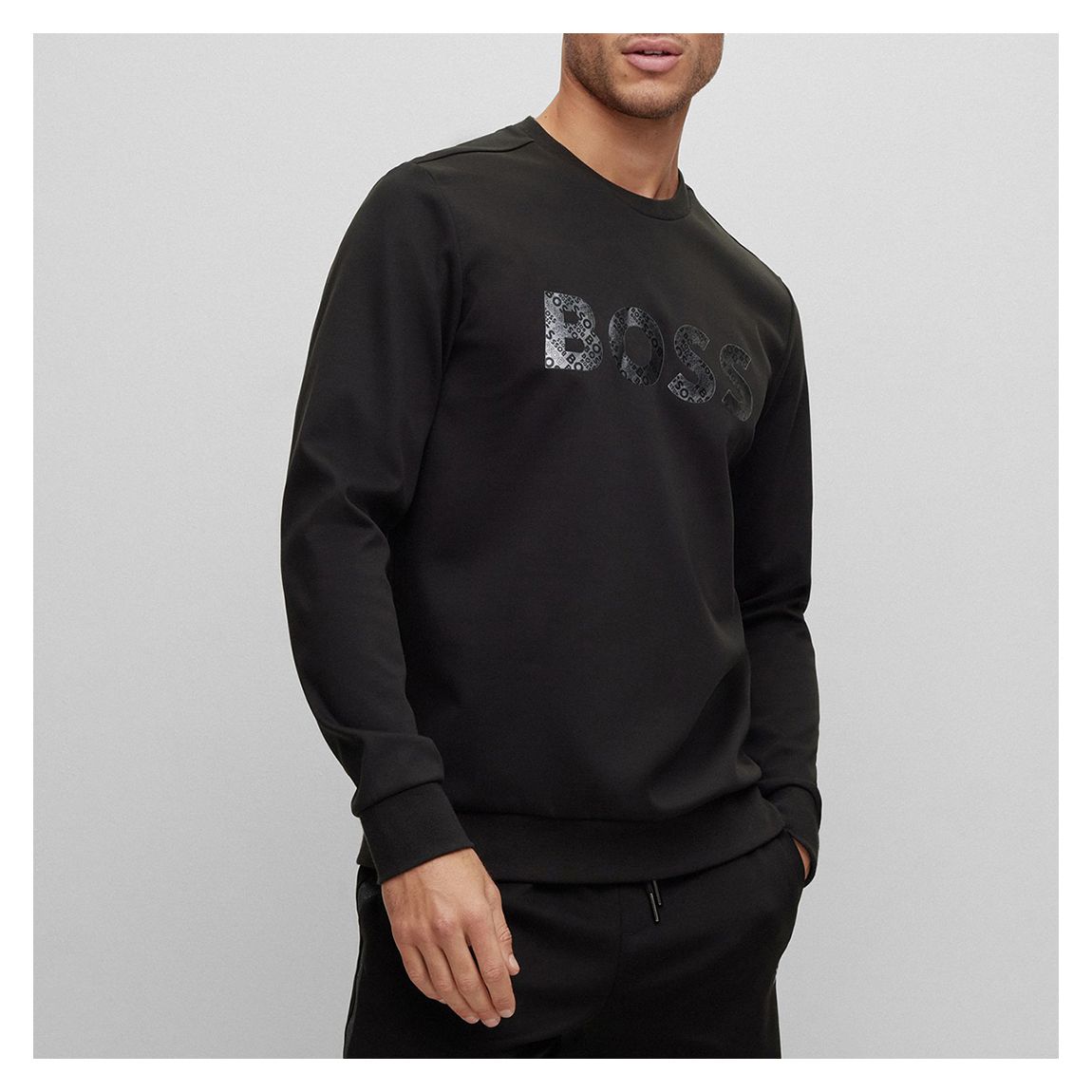 Black Salbo Mirror Cotton Blend Sweatshirt main product photo