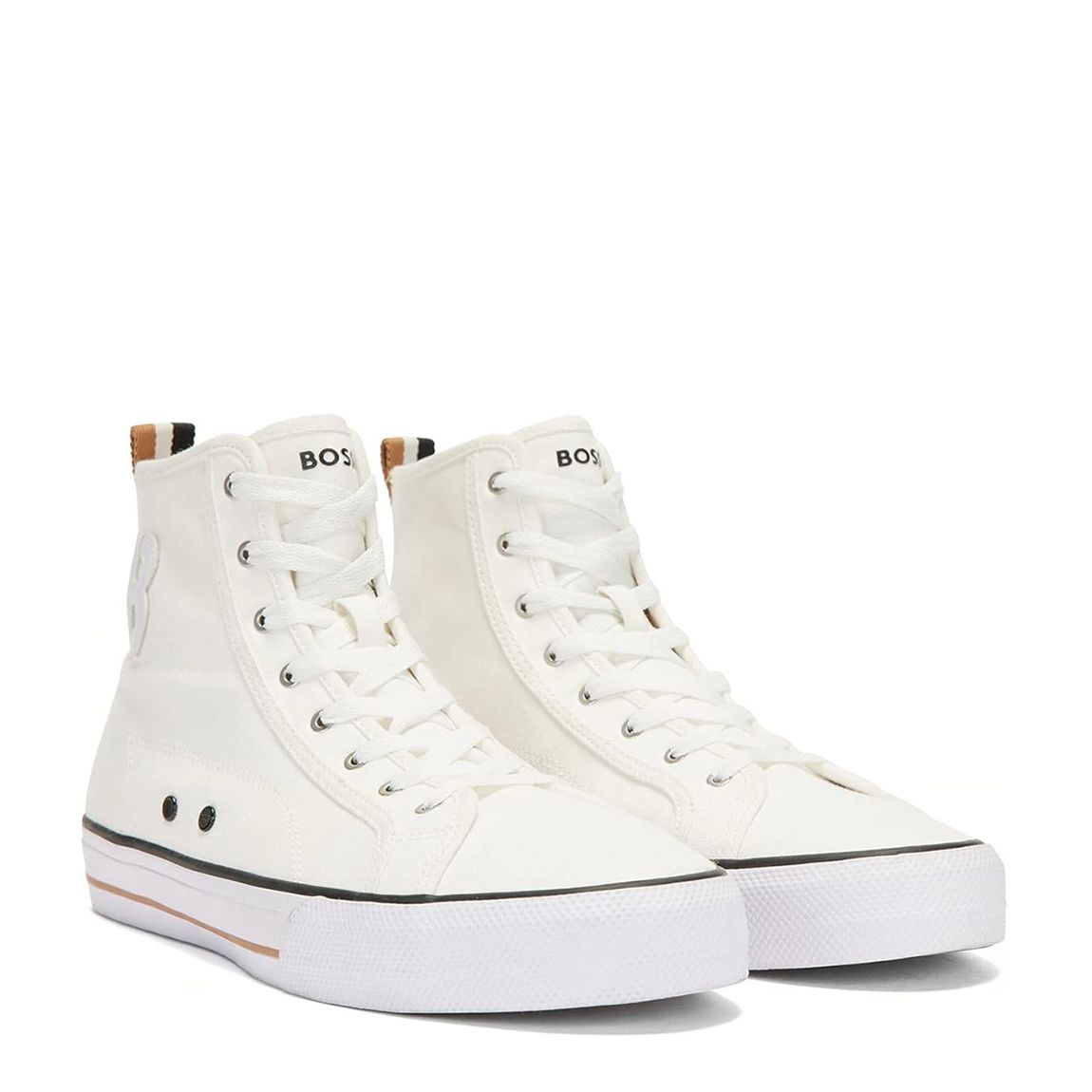 White Aiden High Top Trainers main product photo