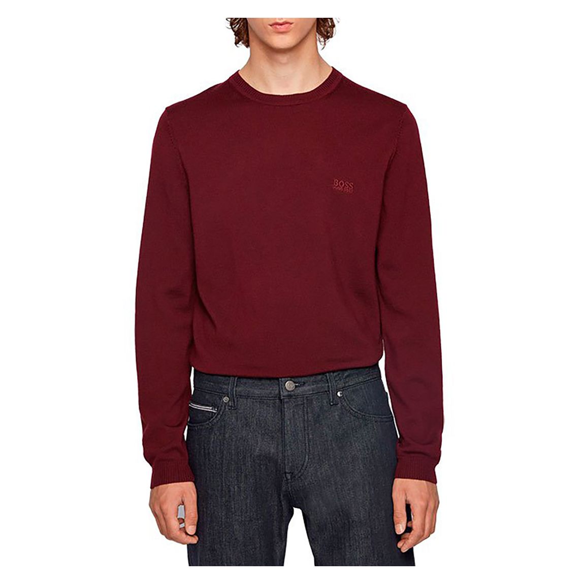 Dark Red Bagritte Knit Jumper main product photo