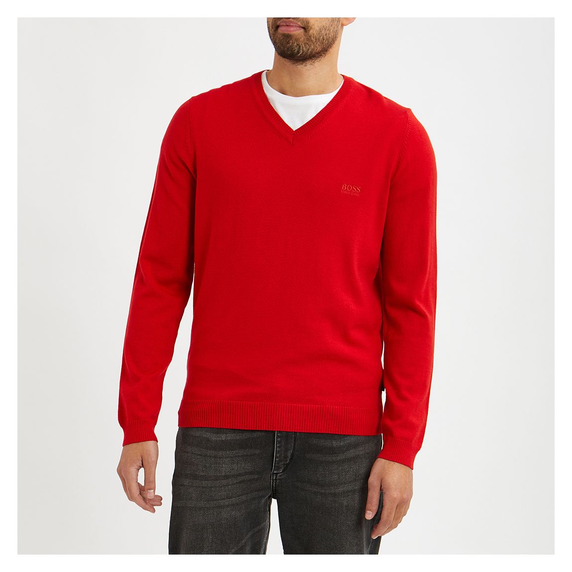 Red Batisse V-Neck Jumper main product photo