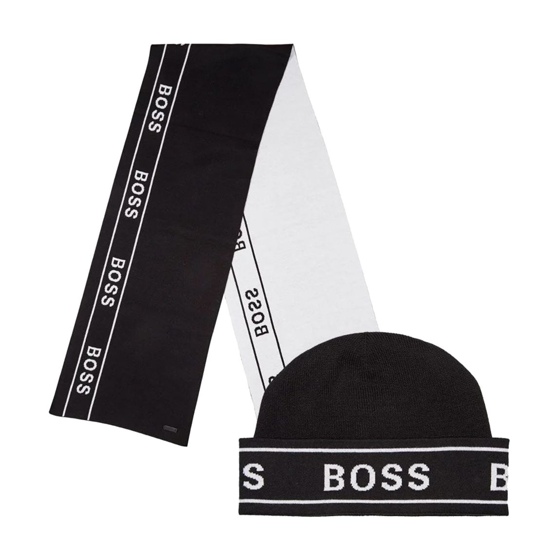 Black/White Ulfino Hat And Scarf Set main product photo