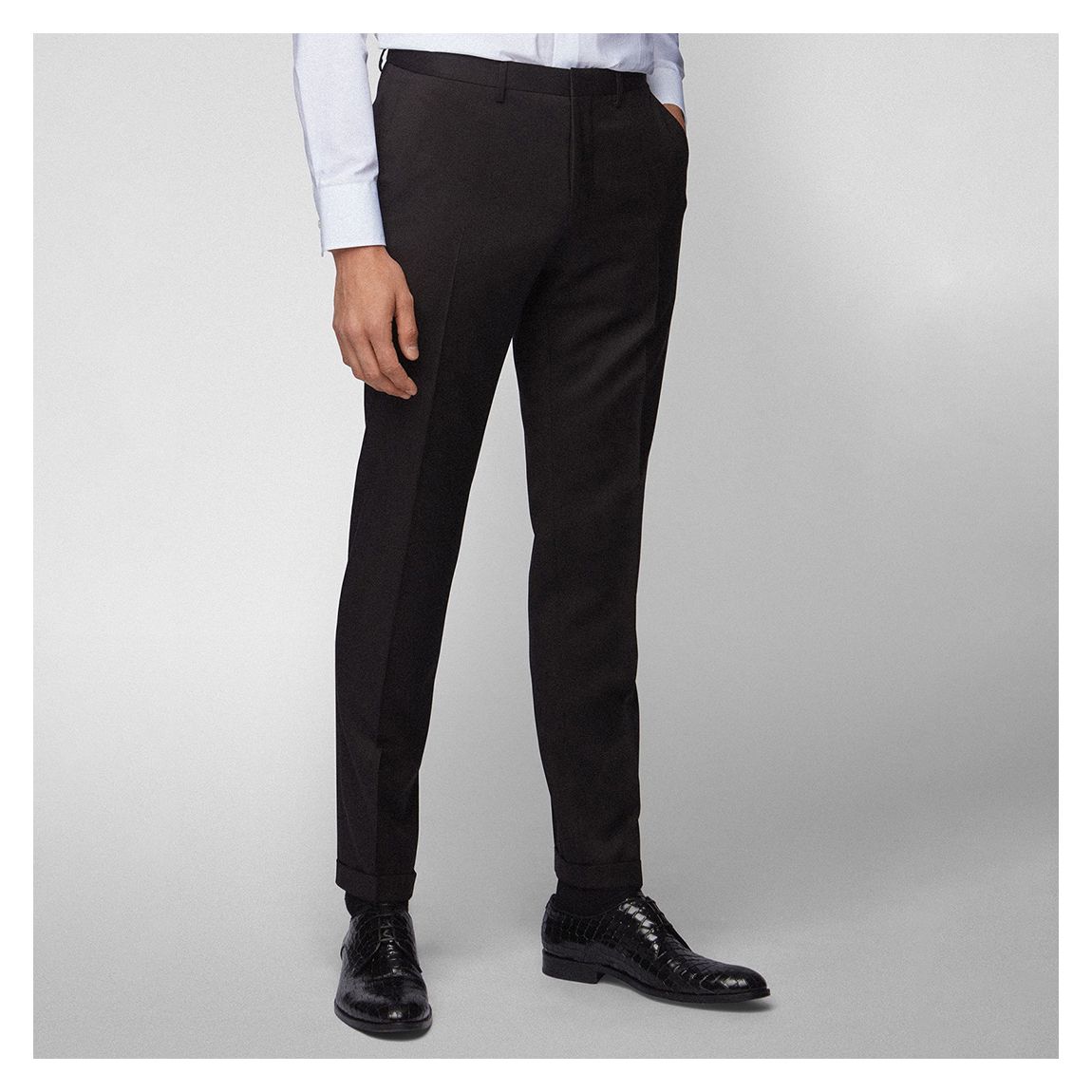 Black Wave Virgin Wool Trousers main product photo