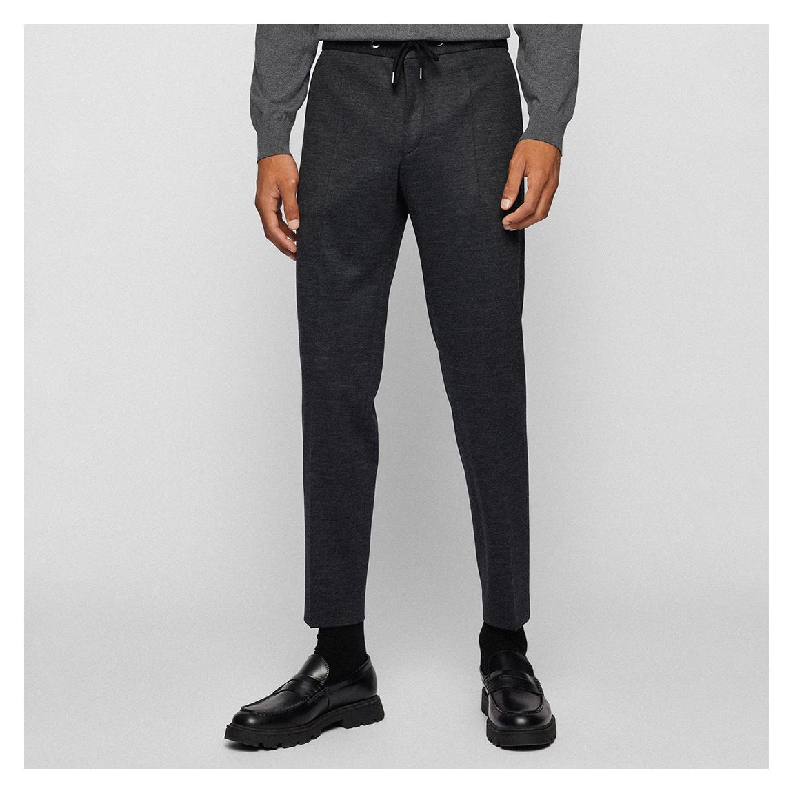 Grey Genius Drawstring Trousers main product photo