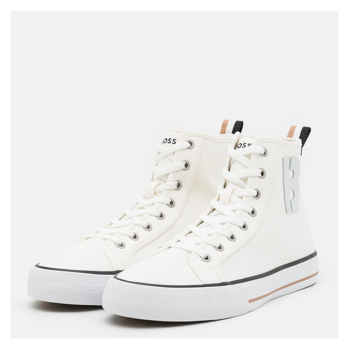 White Aiden Cotton Trainers main product photo