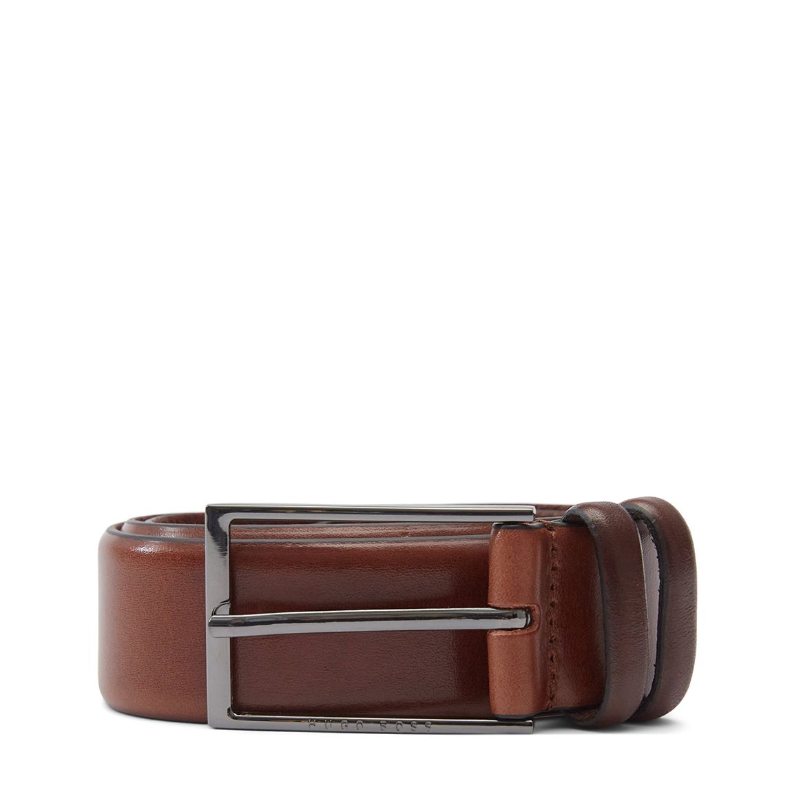 Dark Brown Carmello Leather Belt main product photo