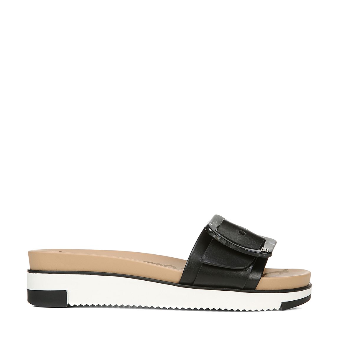 Black Ariane Vegan Leather Platform Sandals main product photo