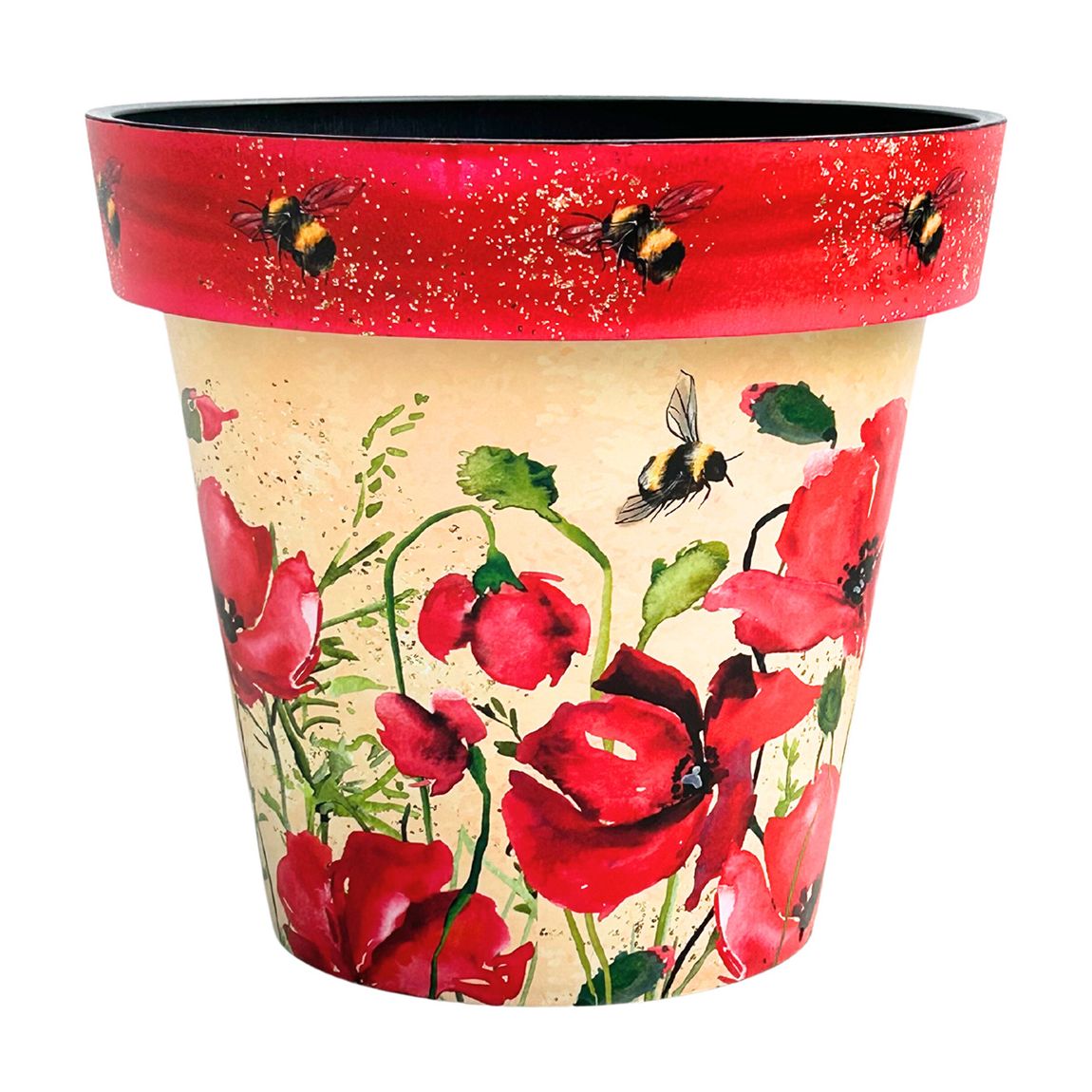 38cm Zest Pot Poppies & Bees main product photo