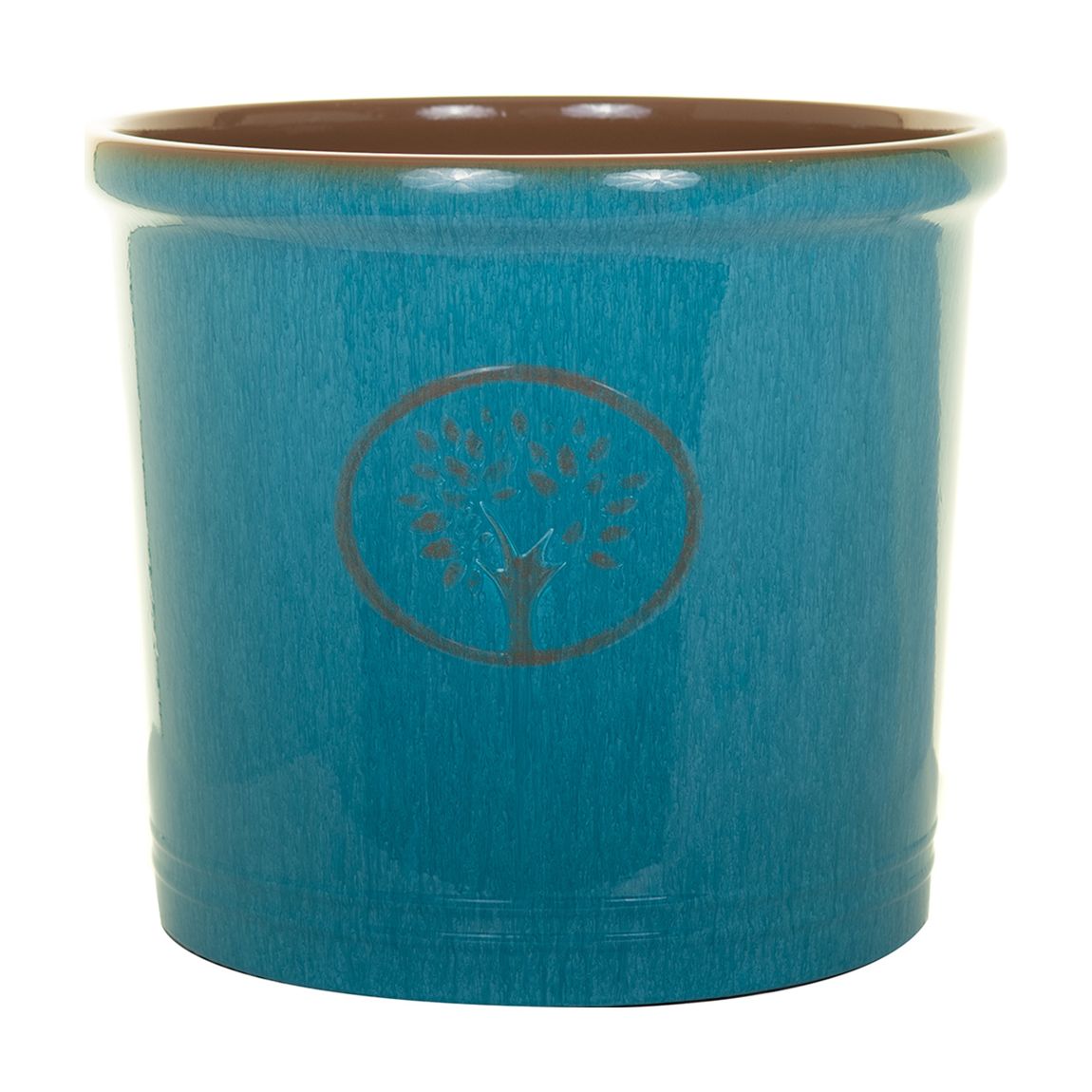 38cm Cotswold Cylinder Pot - Aqua main product photo
