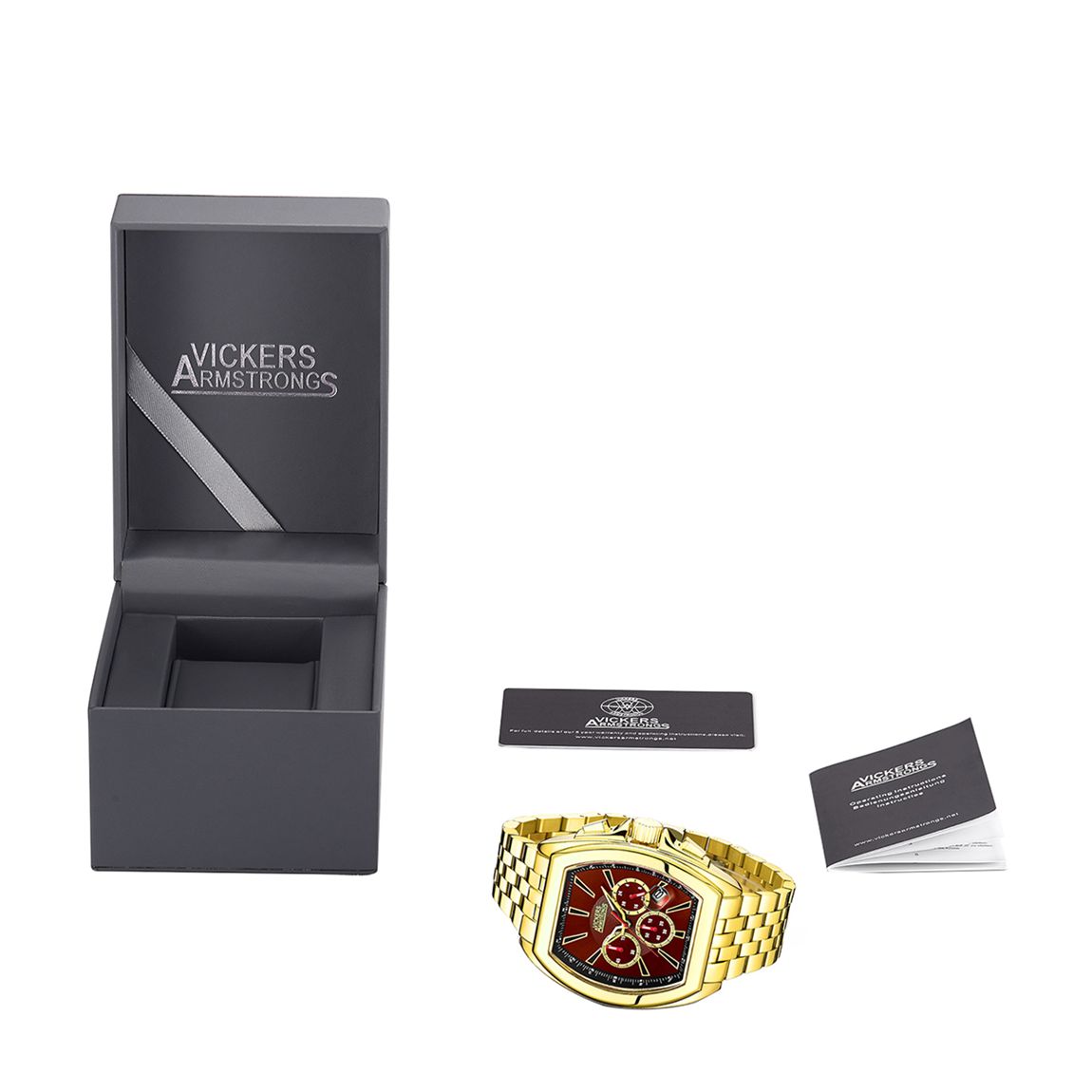 Men's Vickers Armstrongs Limited Edition Gold Watch main product photo