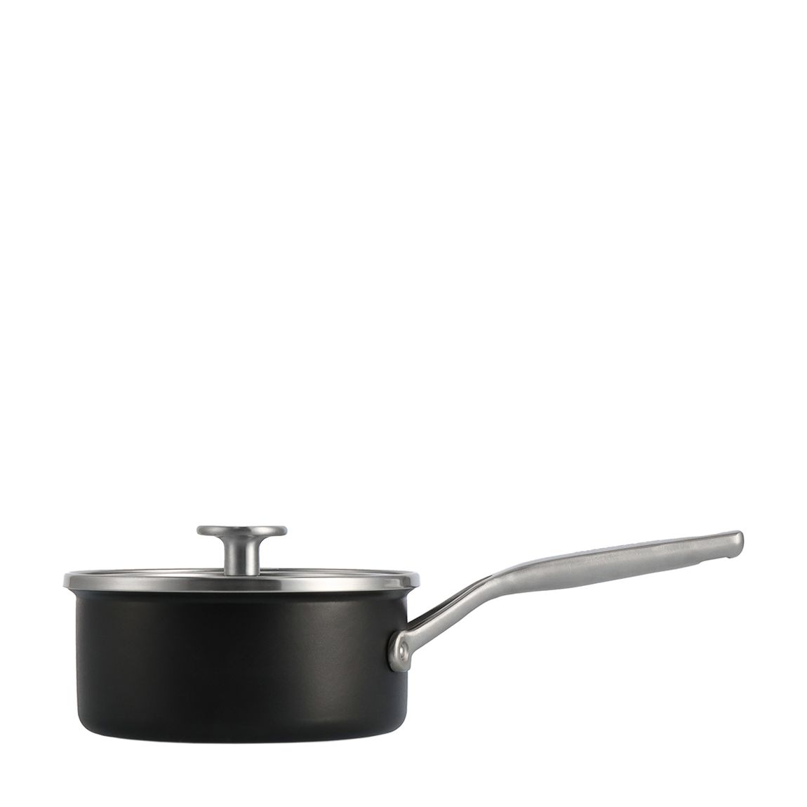 Matte Black Core Enamel Saucepan, 16cm main product photo