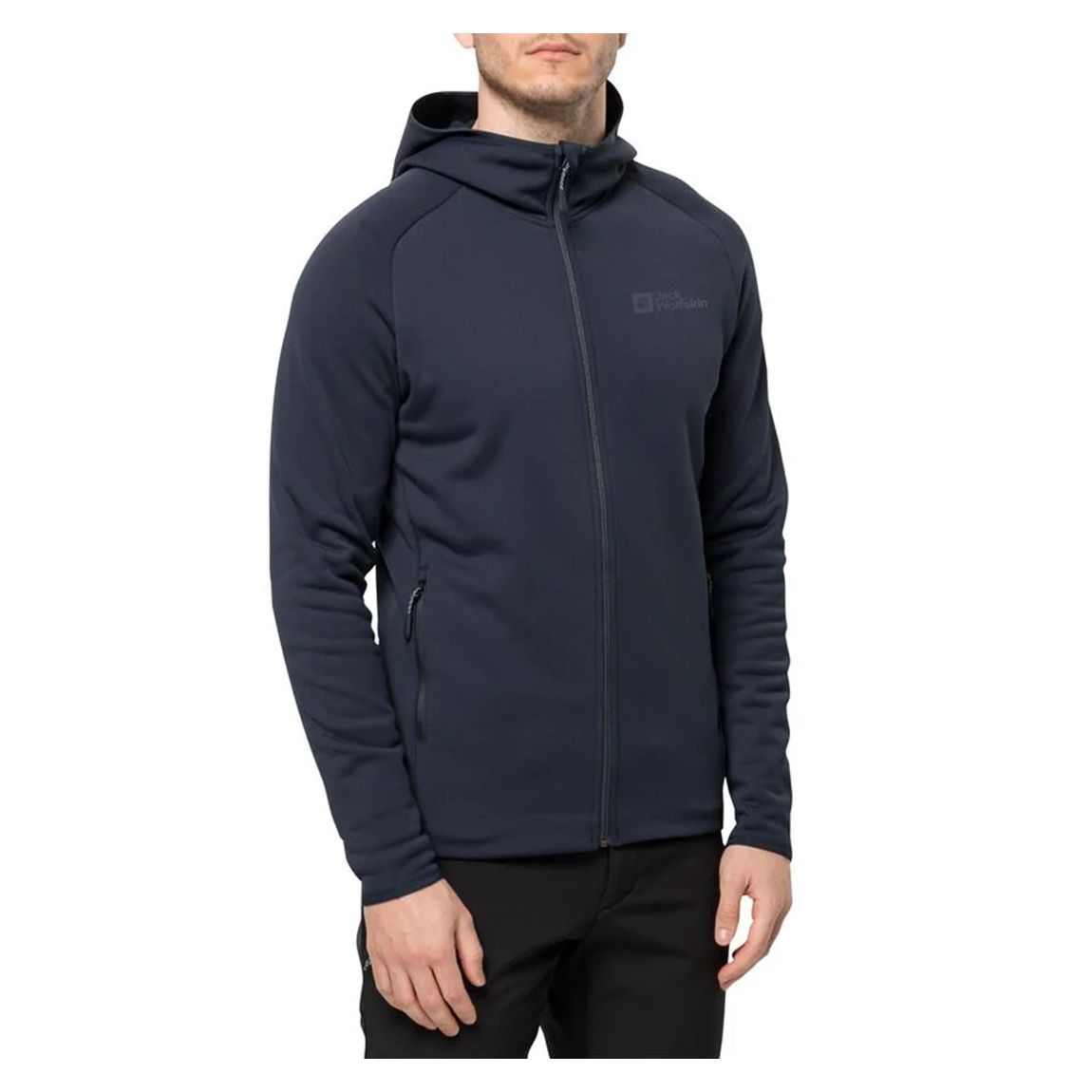 Navy Baiselberg Hooded Fleece Jacket main product photo