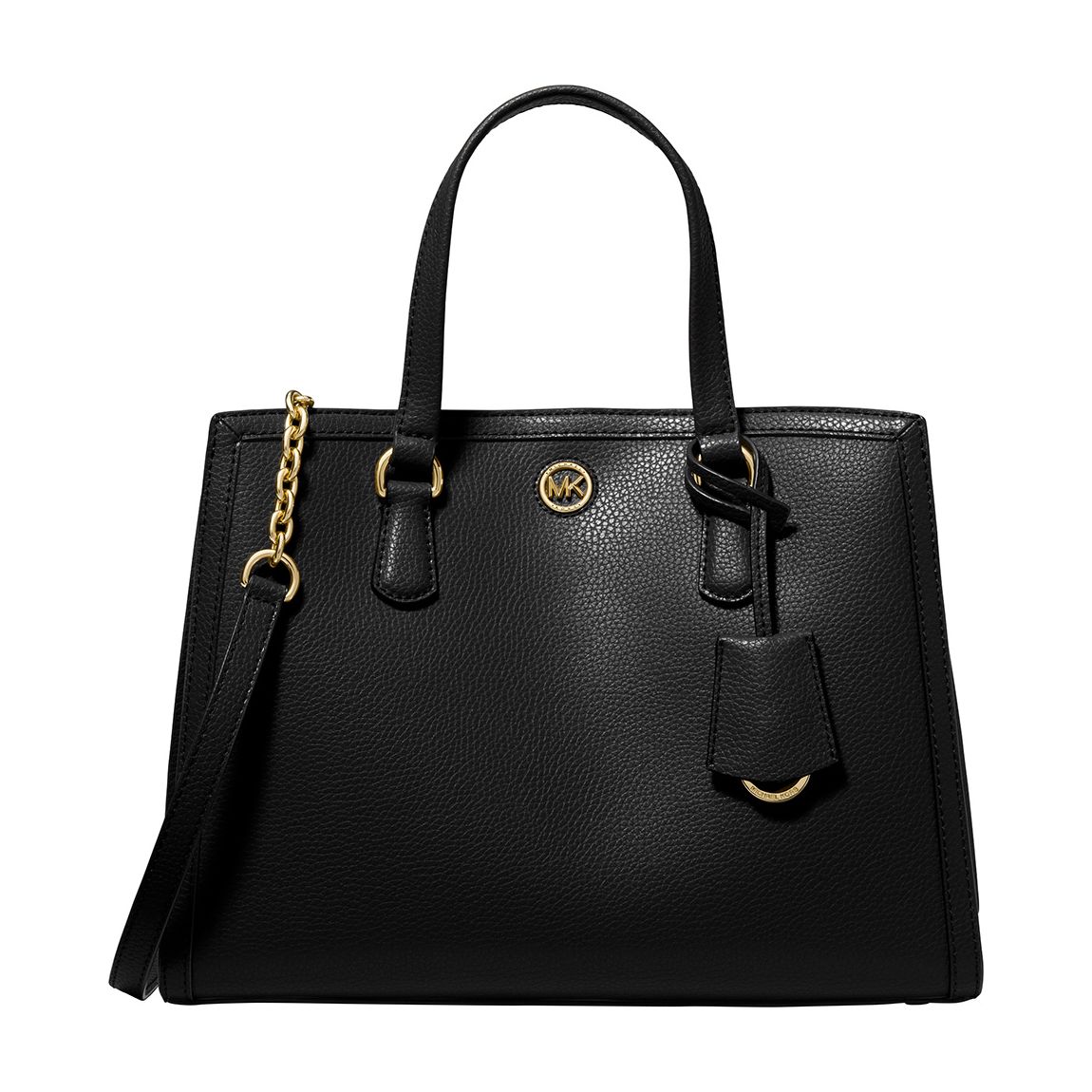 Black Chantal Medium Satchel main product photo