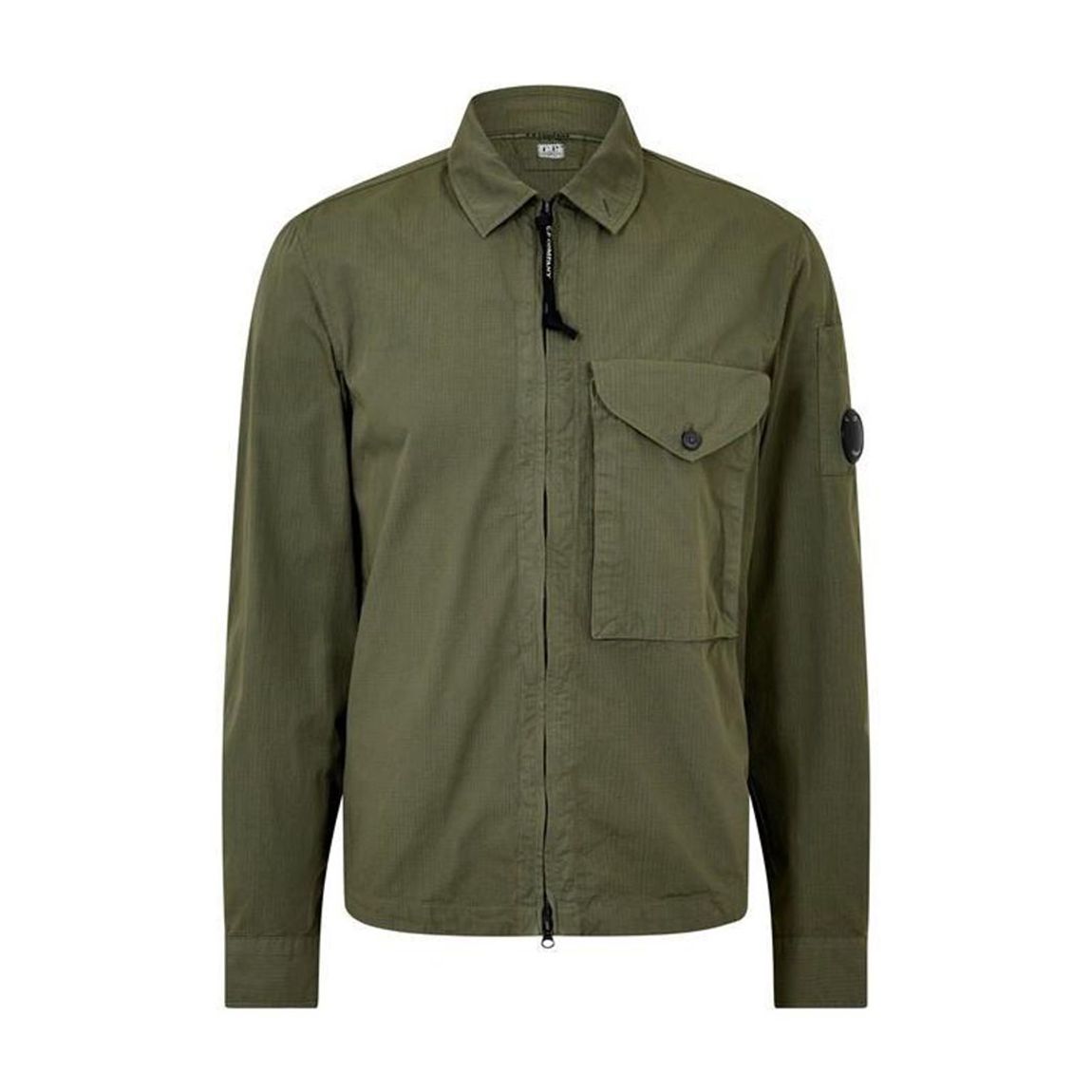 Khaki Ripstop Cotton Overshirt main product photo