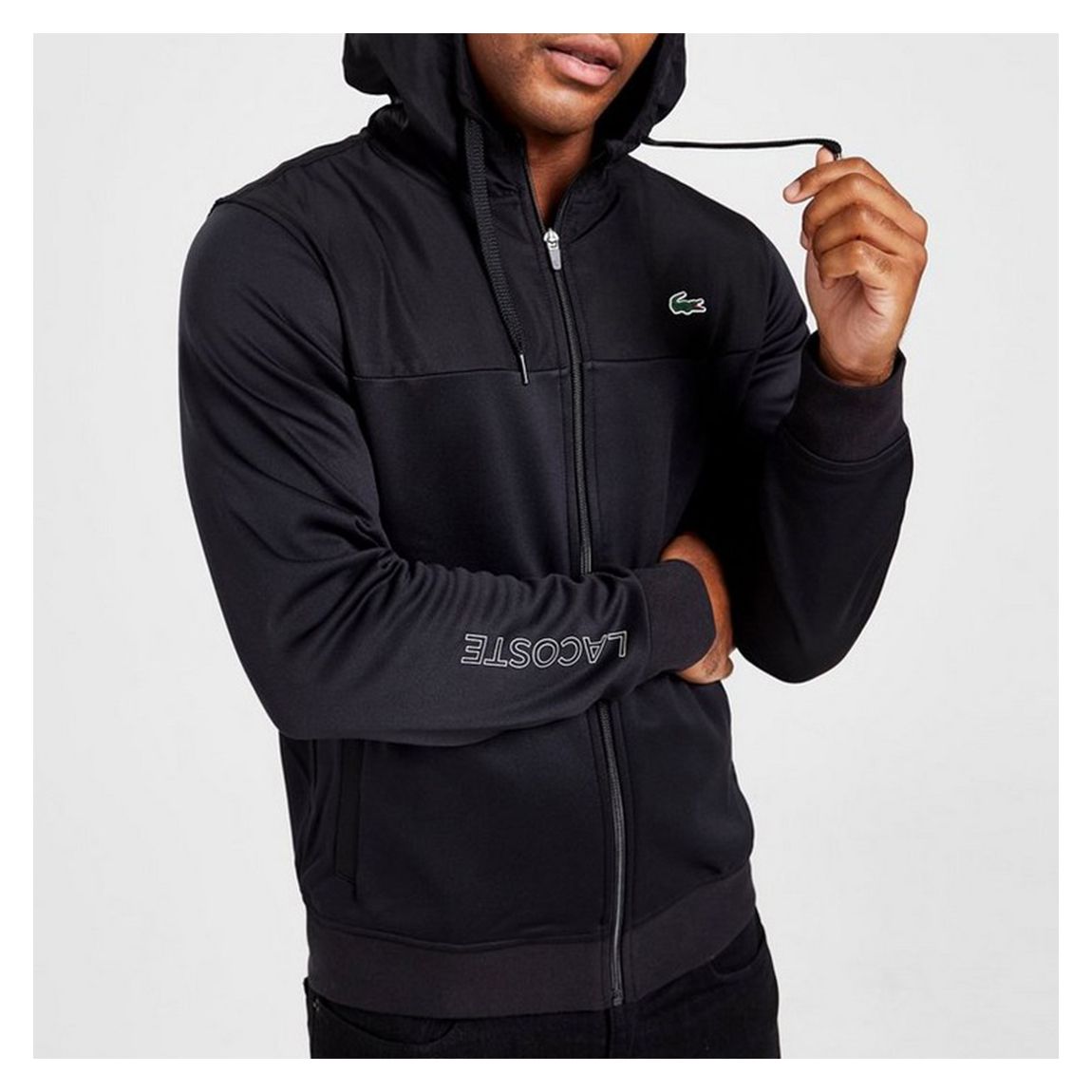 Black Zipped Hoodie main product photo
