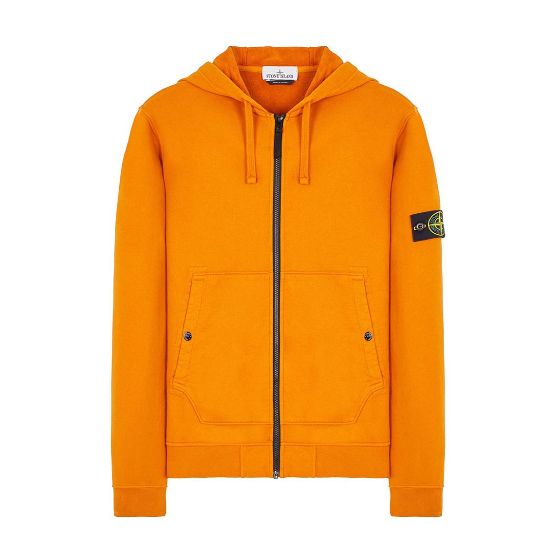 Orange Zip Cotton Hoodie main product photo