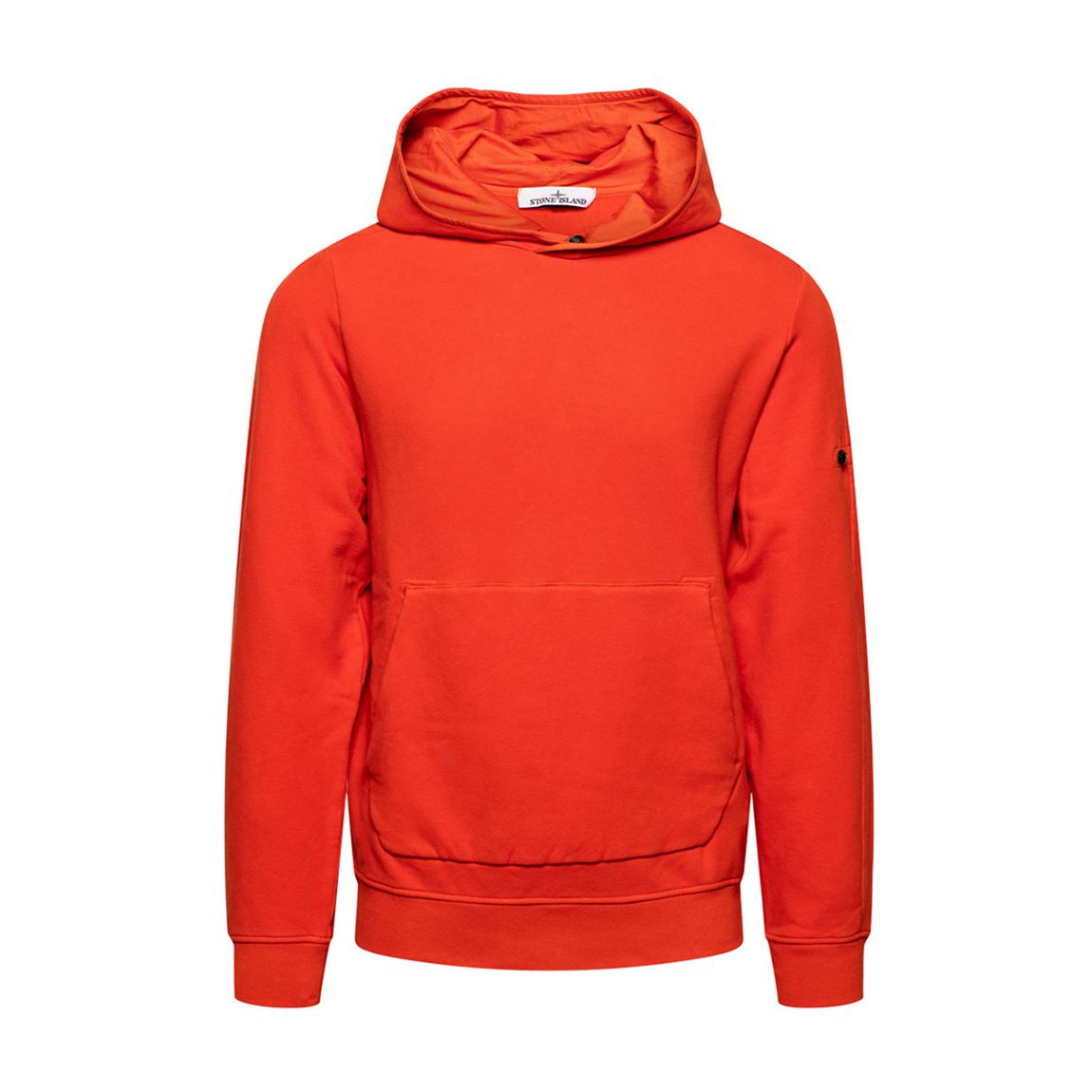 Red Garment Dyed Cotton Blend Hoodie main product photo