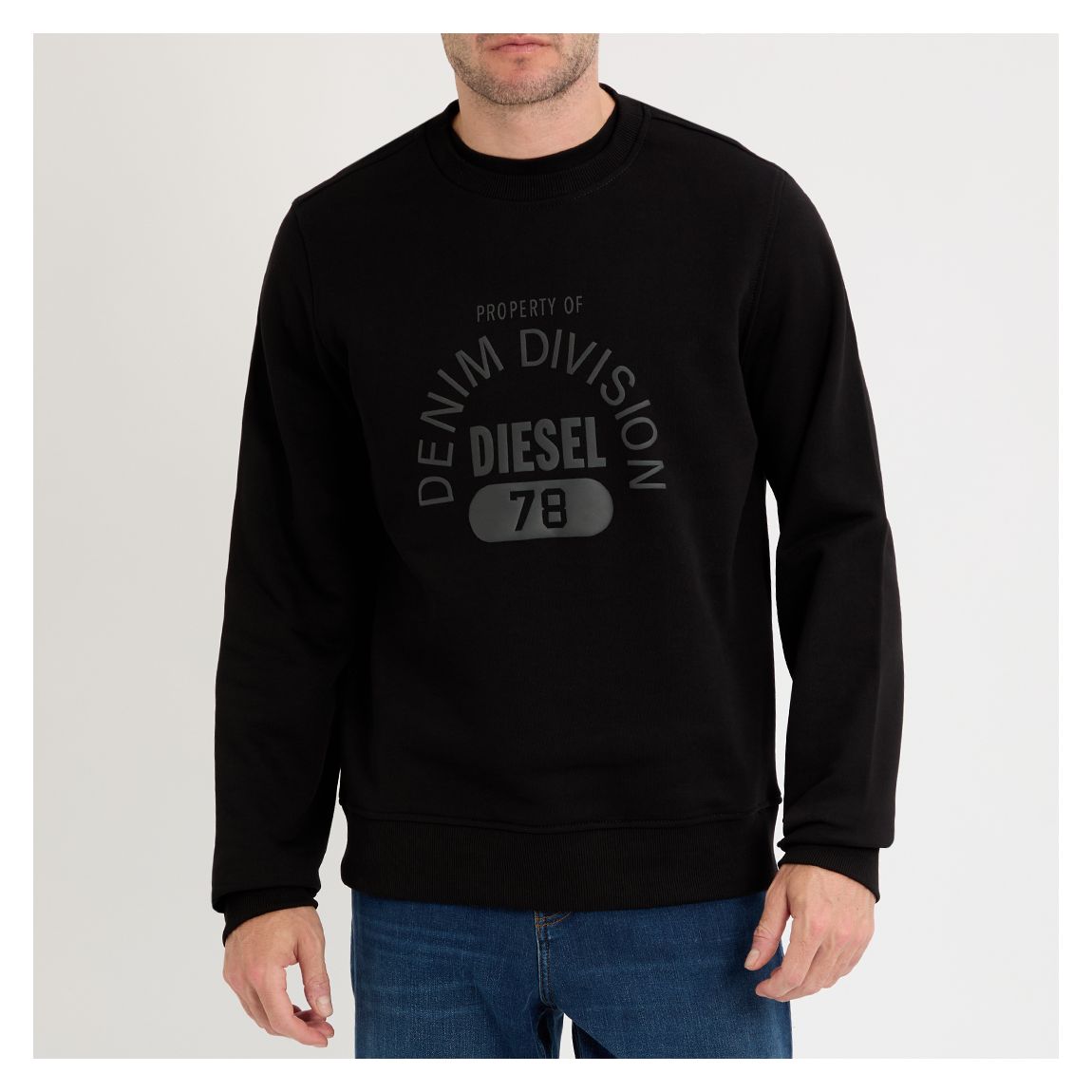 Black Ginn Stretch Cotton Sweatshirt main product photo