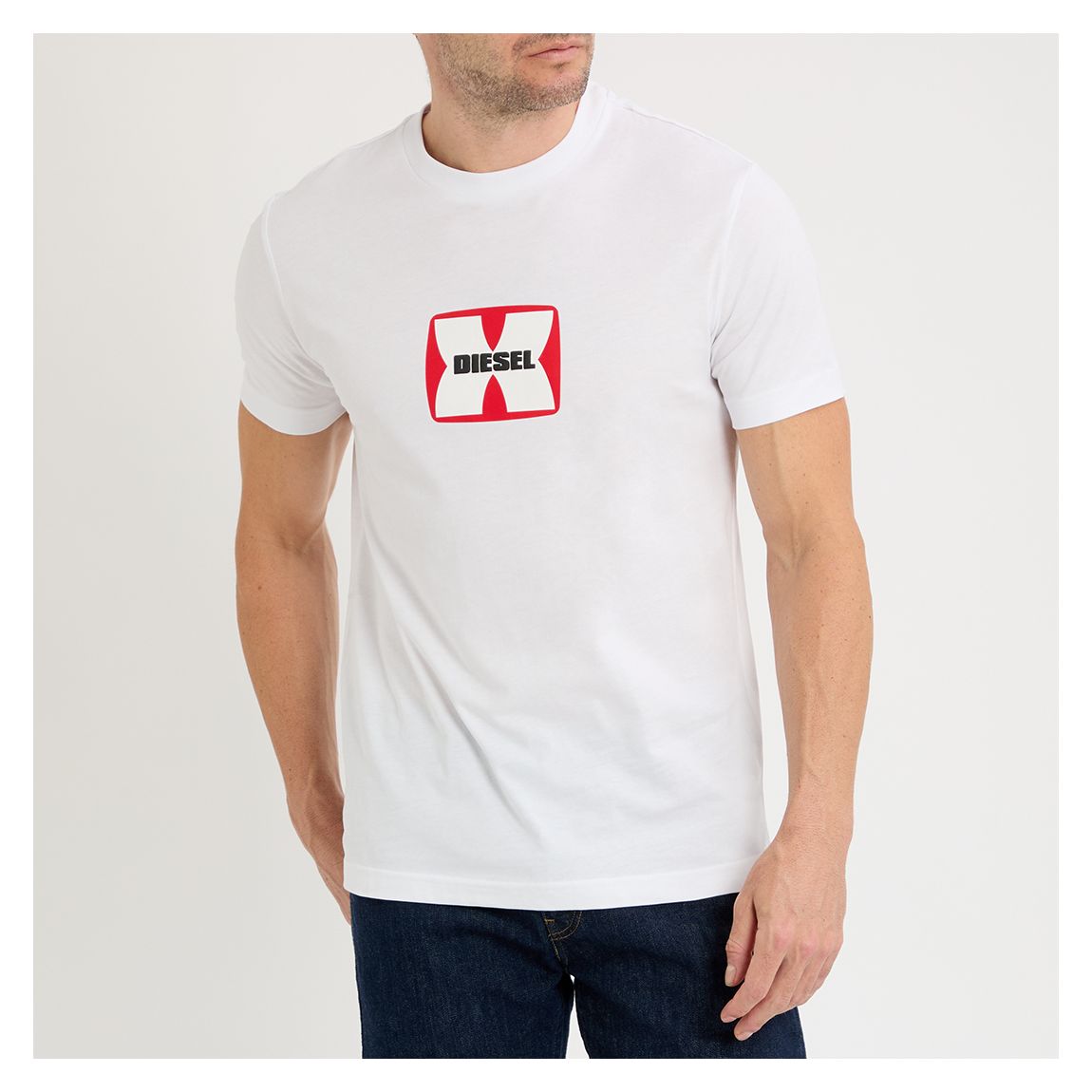 White Diegor Cotton T-Shirt main product photo