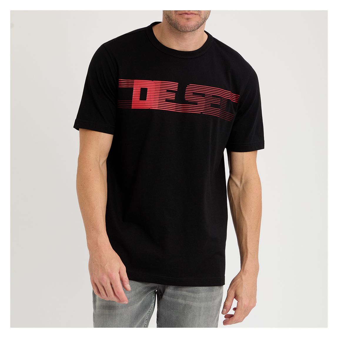 Black Just-E19 Stretch Cotton T-Shirt main product photo