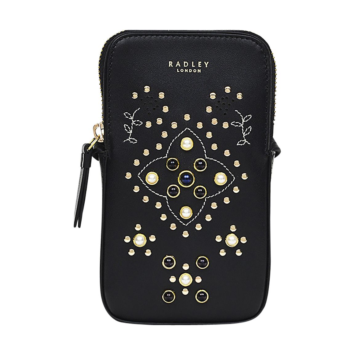 Black Medium Zip Around Phone Crossbody main product photo