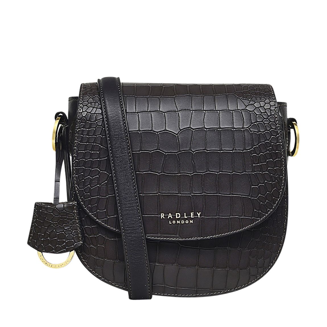 Grey Medium Flapover Crossbody main product photo