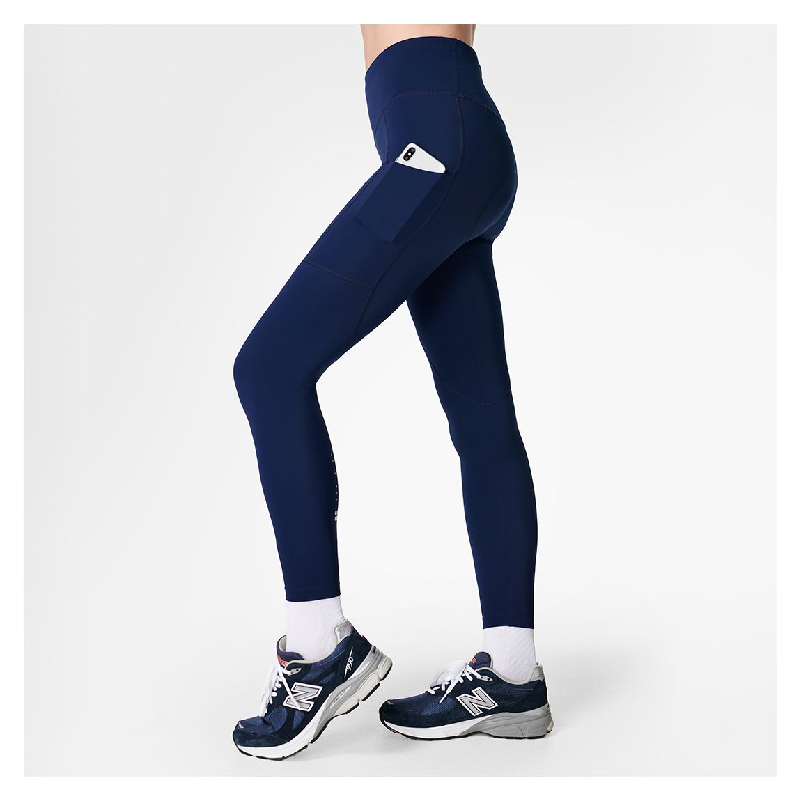 Navy Velo Padded 7/8 Cycling Leggings main product photo