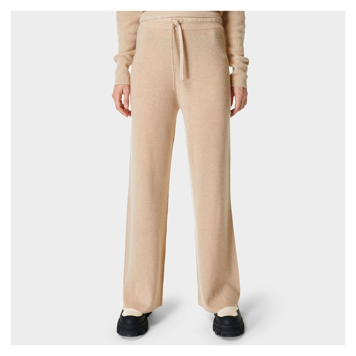 Beige Relax Cashmere Pant main product photo