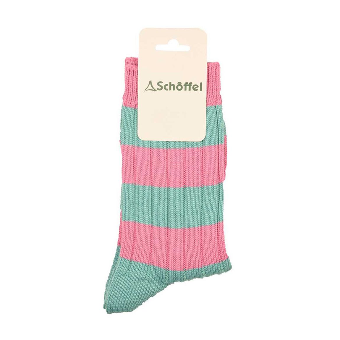 Pink/Green Hilton Wool Blend Rugby Sock main product photo