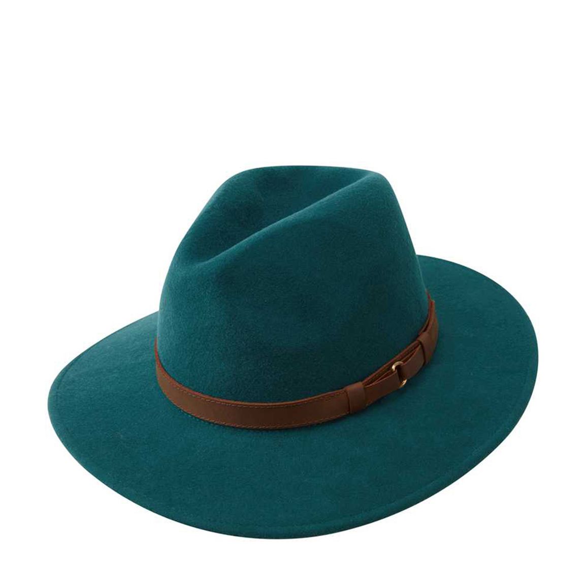 Teal Willow Fedora Wool Hat main product photo