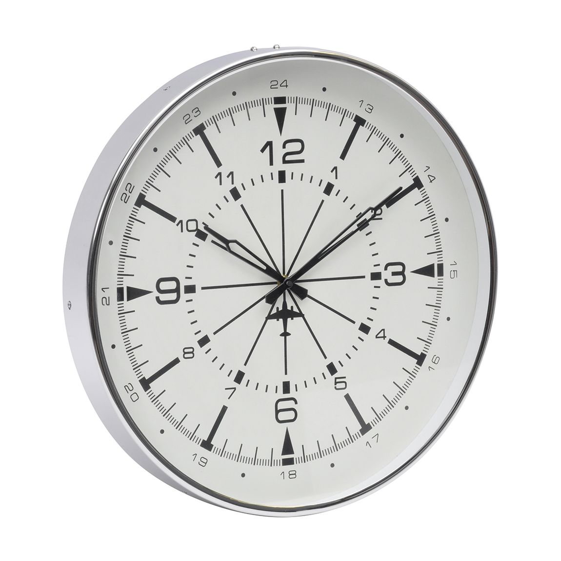 Nickel Aviator Wall Clock Small main product photo