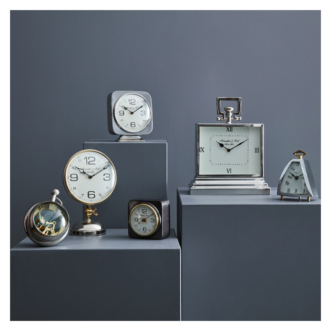 Risby Gold, Brass and Nickel Mantle clock main product photo