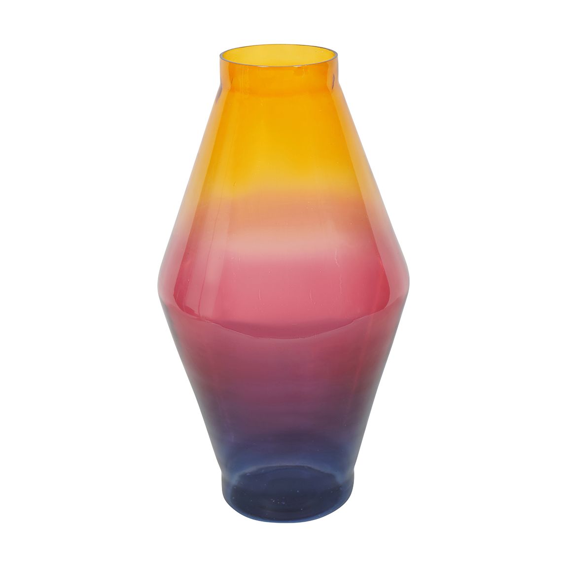 Elise Tropical Sunset Ombre Large Glass Vase main product photo