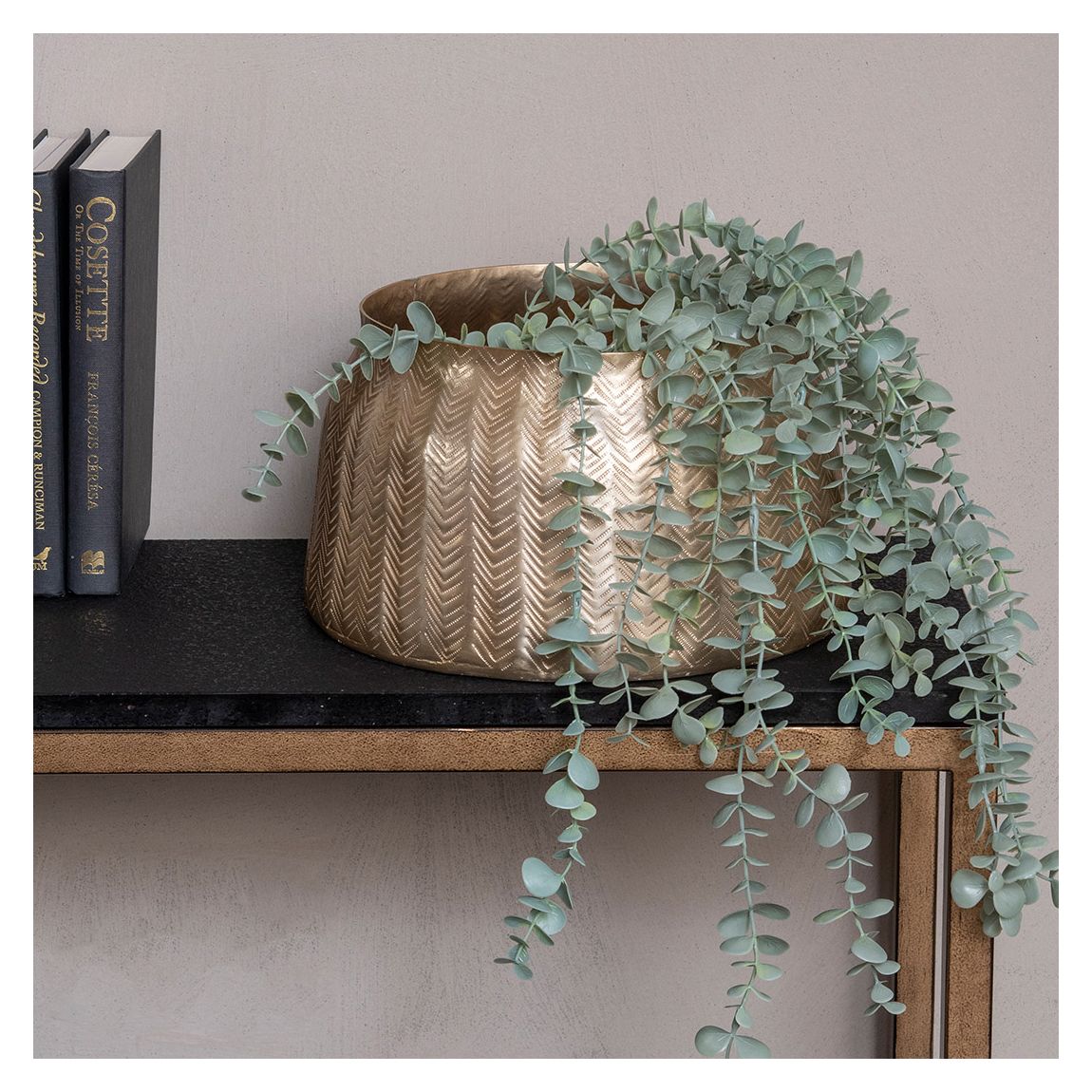 Herringbone Champagne Large Planter main product photo