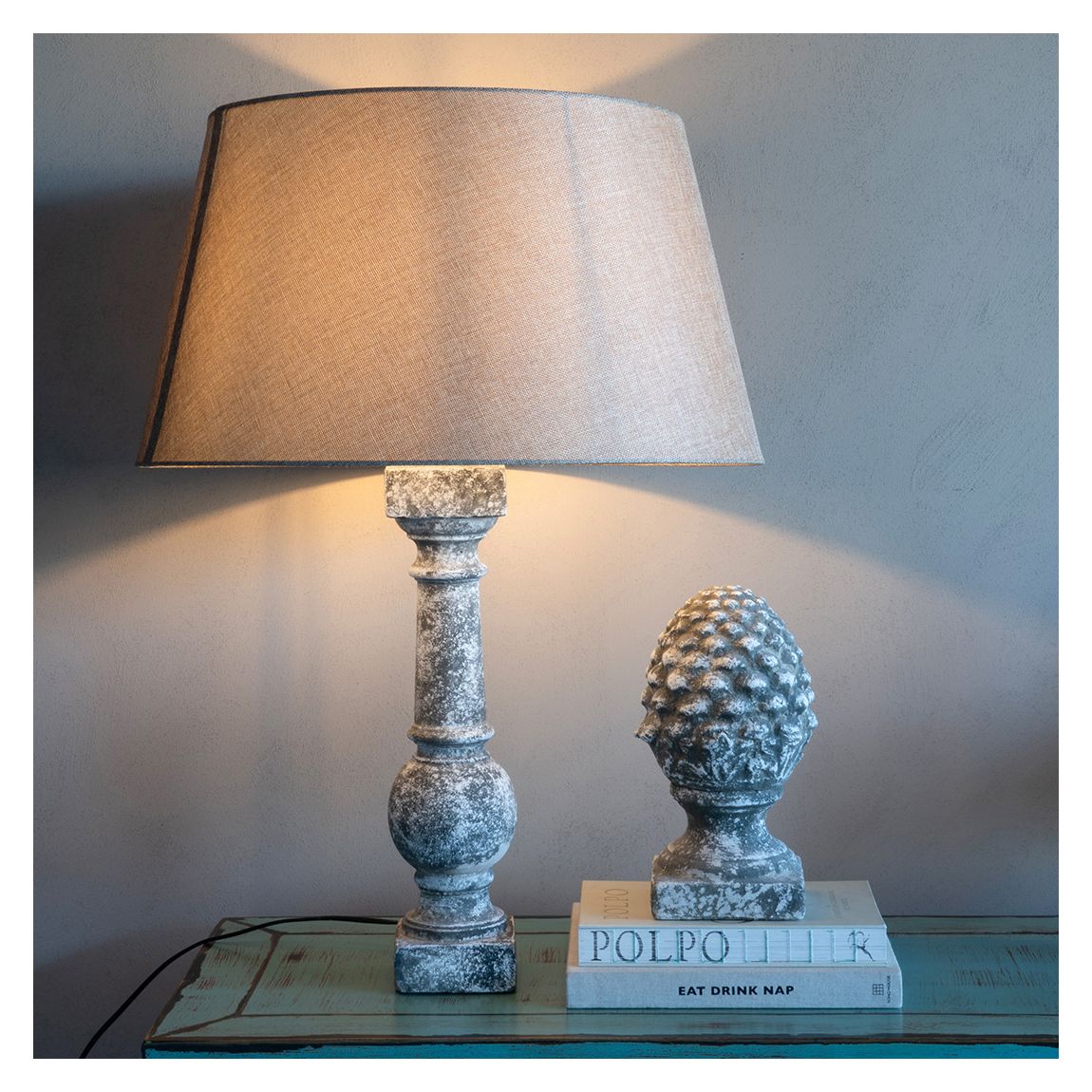 Stone Tall Lamp With Shade main product photo