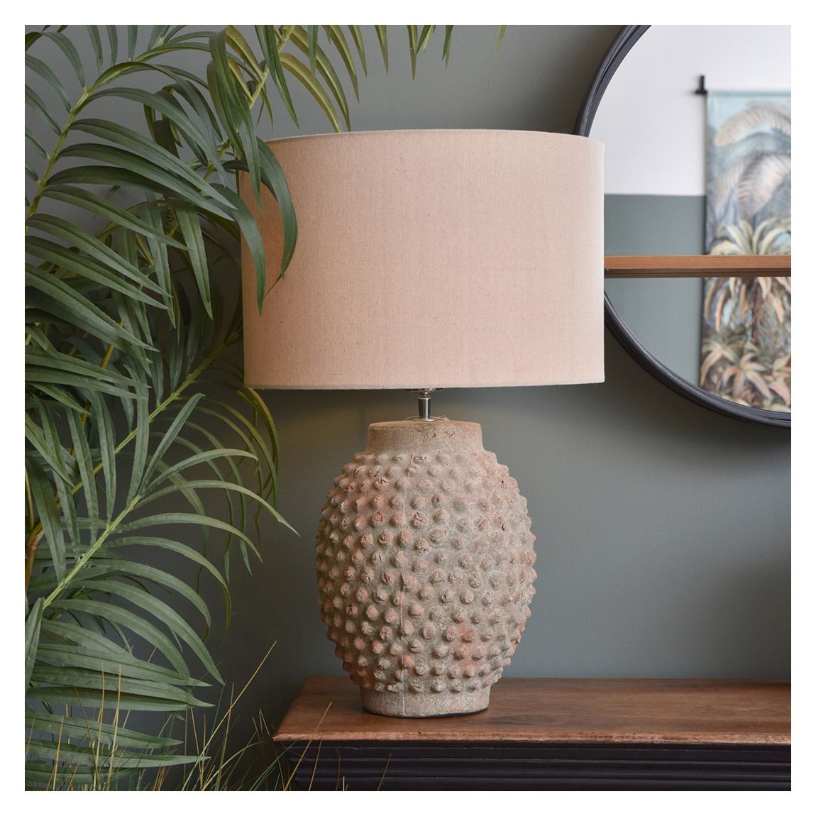 Remus Terracotta Table Lamp with Shade main product photo