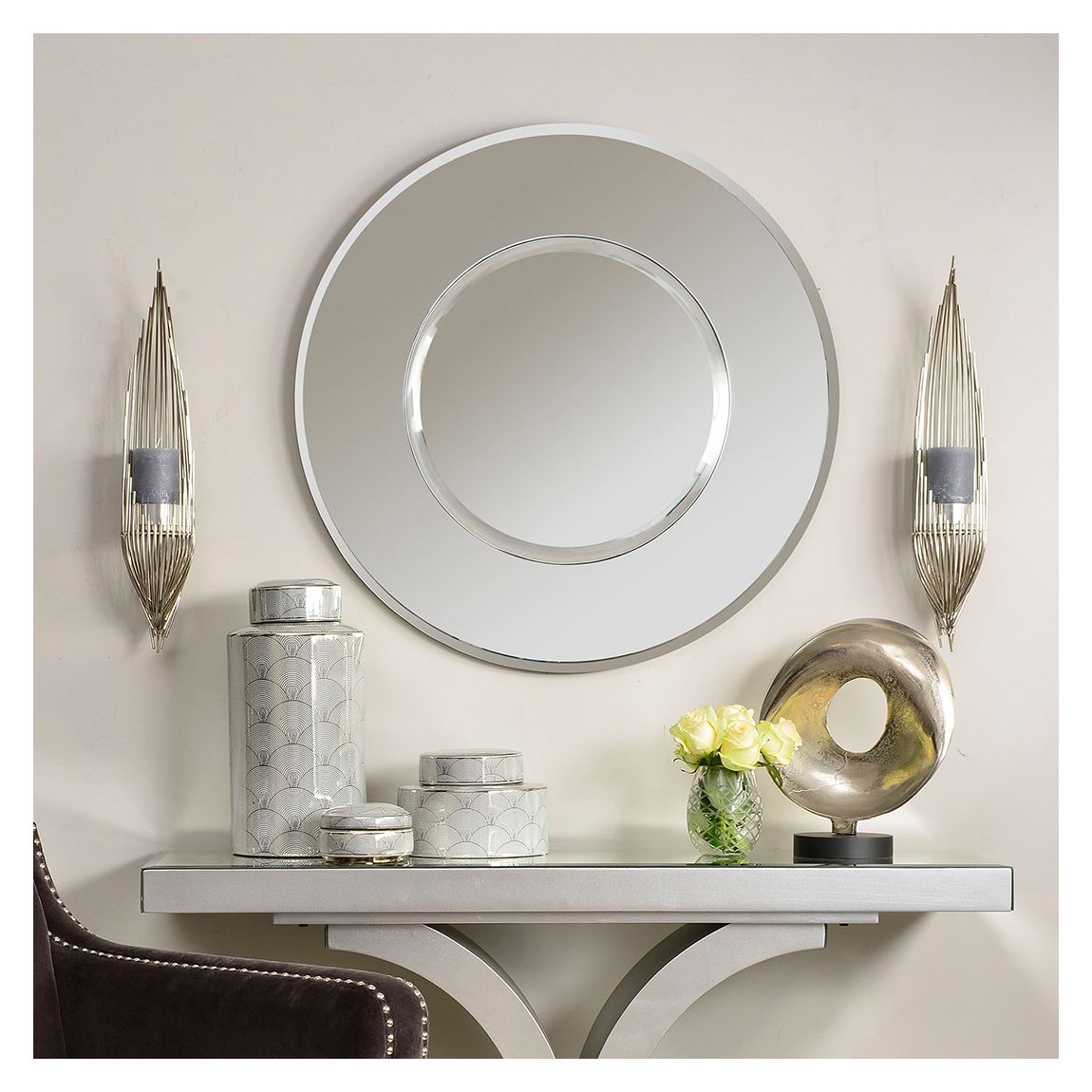 Verona Round Wall Mirror main product photo