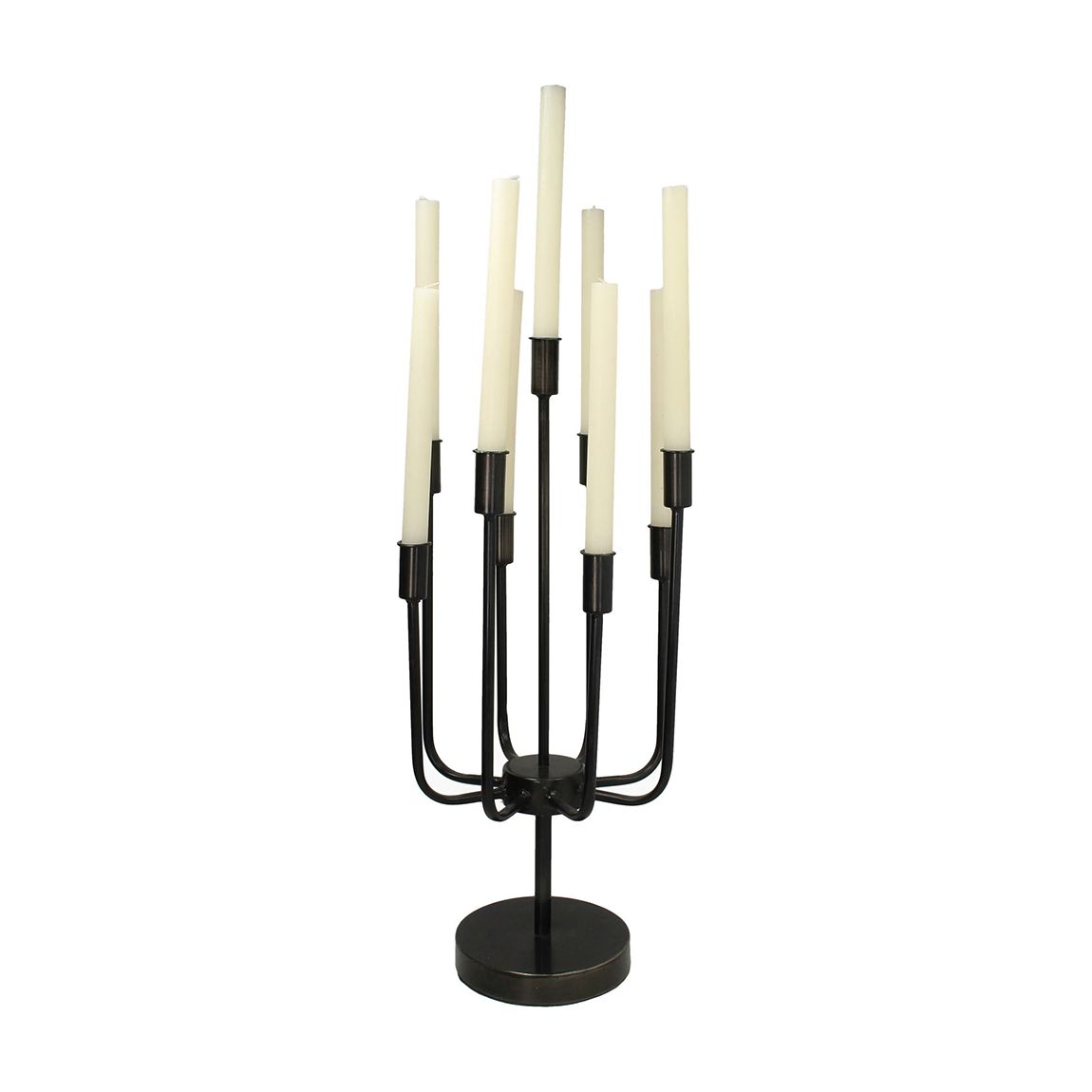 Rustic Black Candle Candelabra main product photo